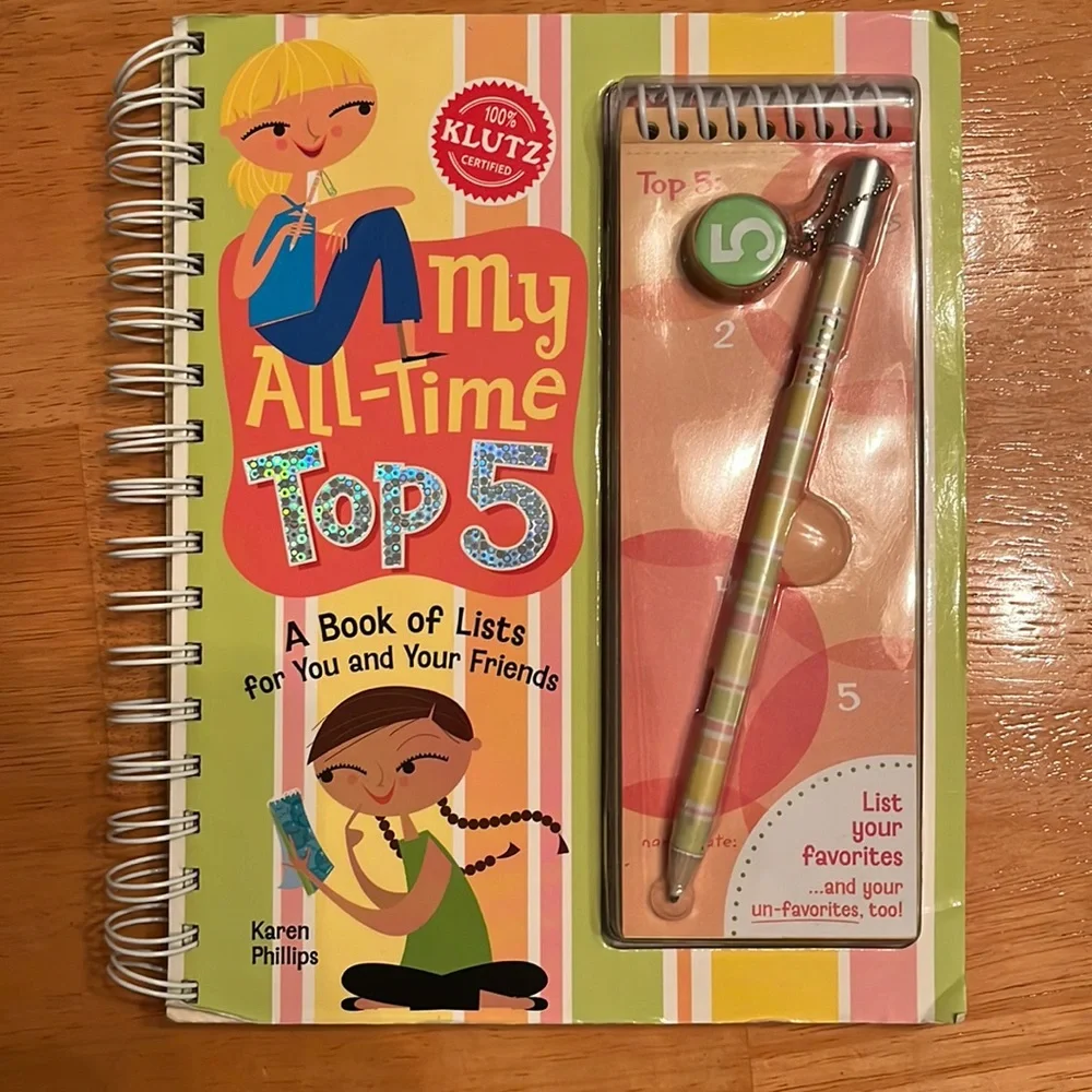 Klutz Activity Book - My All Time Top 5 - Book of Lists